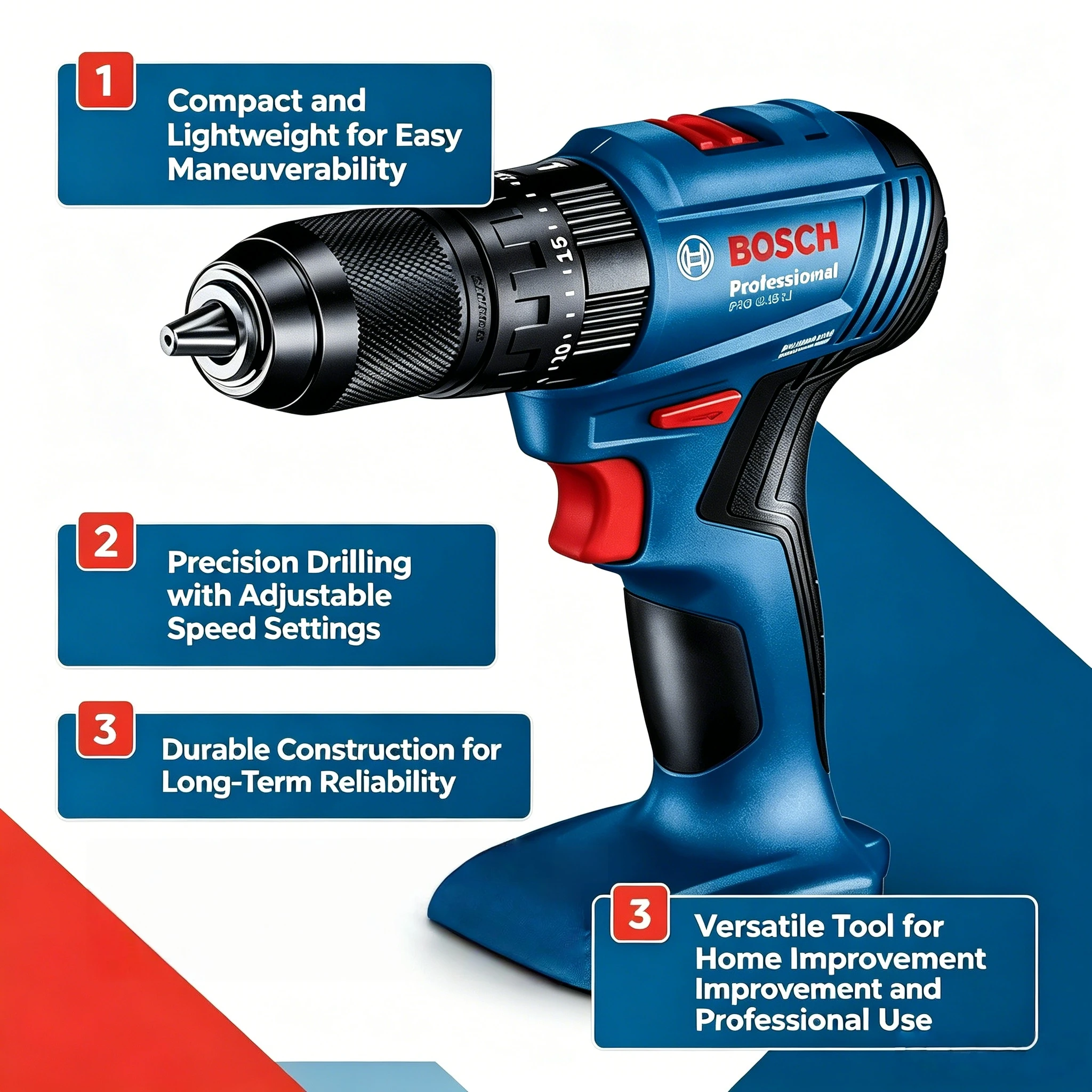 Bosch Drill Gsb 18V - Bosch GSB 185-LI 18V borstelloze accu-slagboormachine