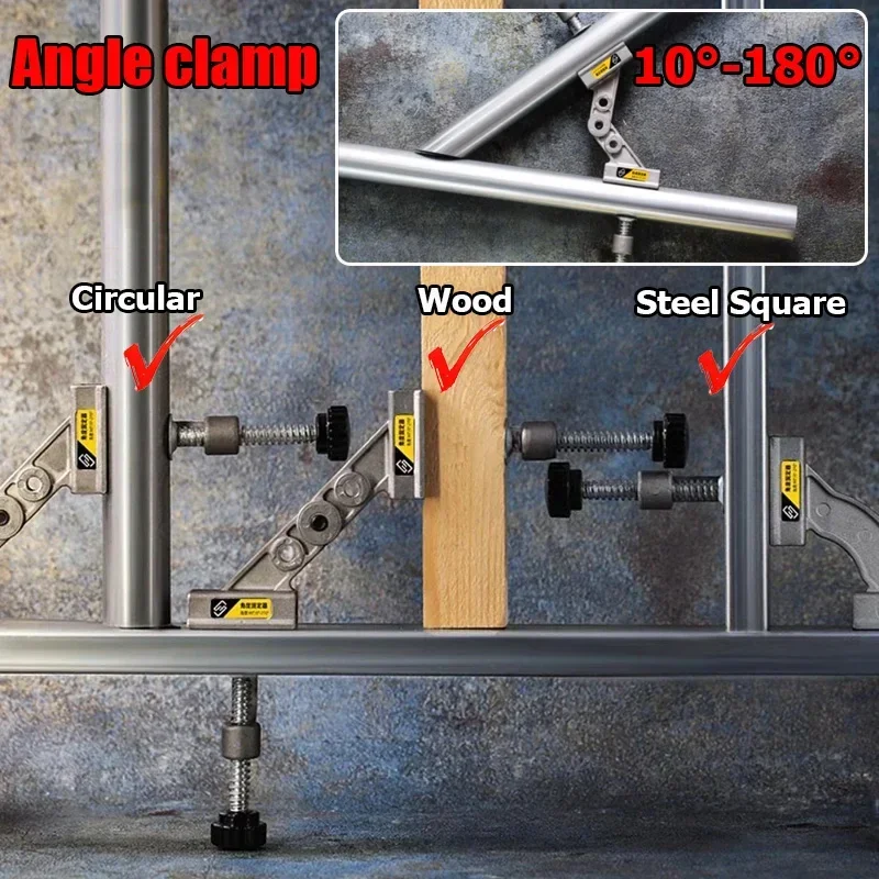 Woodworking Right Angle Clamp - 10-180 graden verstelbare haakse hoekklem Snel