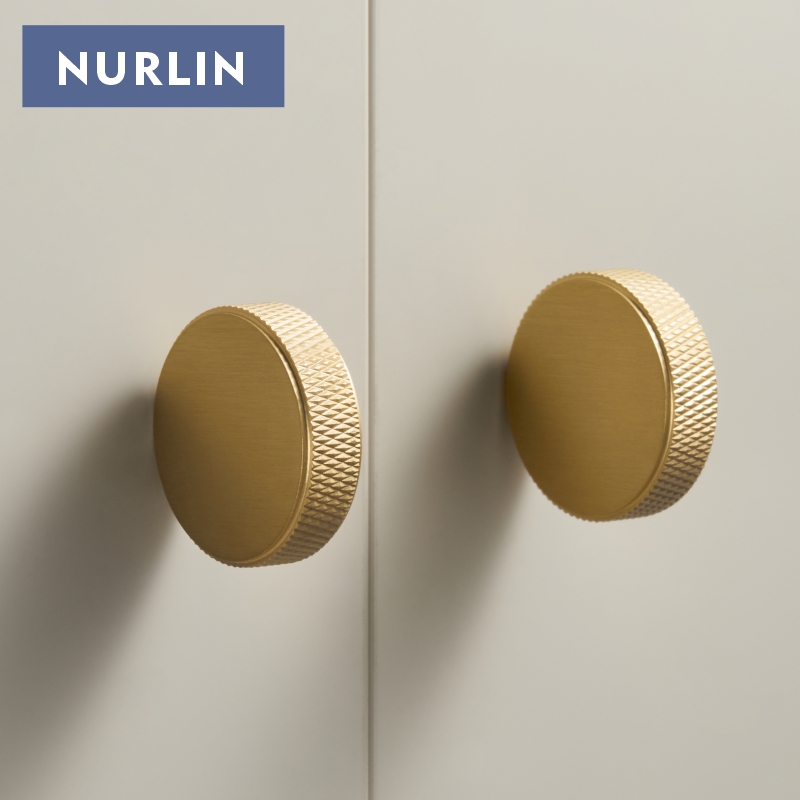 Woodworking Novel - Nurlin Nieuwe Massief Messing Gekartelde Ronde