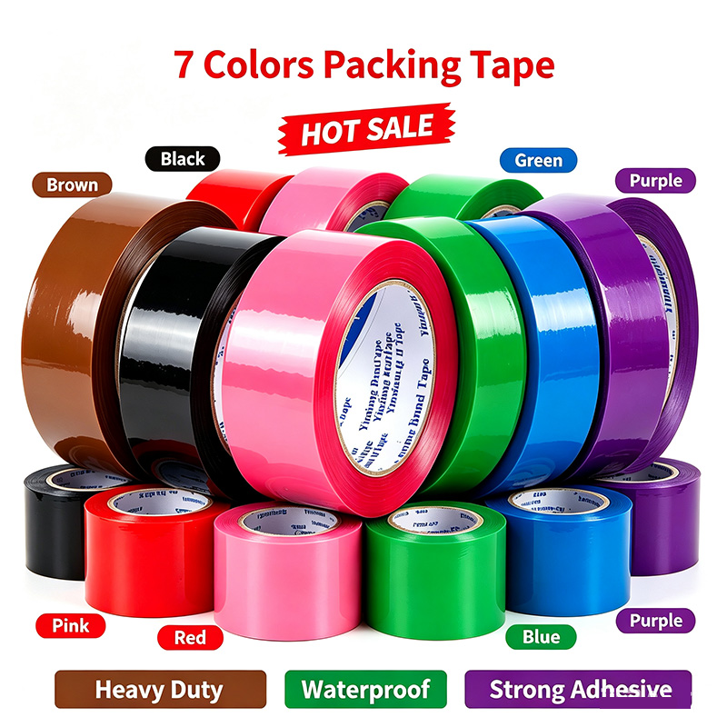 Woodworking Warehouse - Kleurrijke, slijtvaste, enkelzijdig klevende verzendtape voor