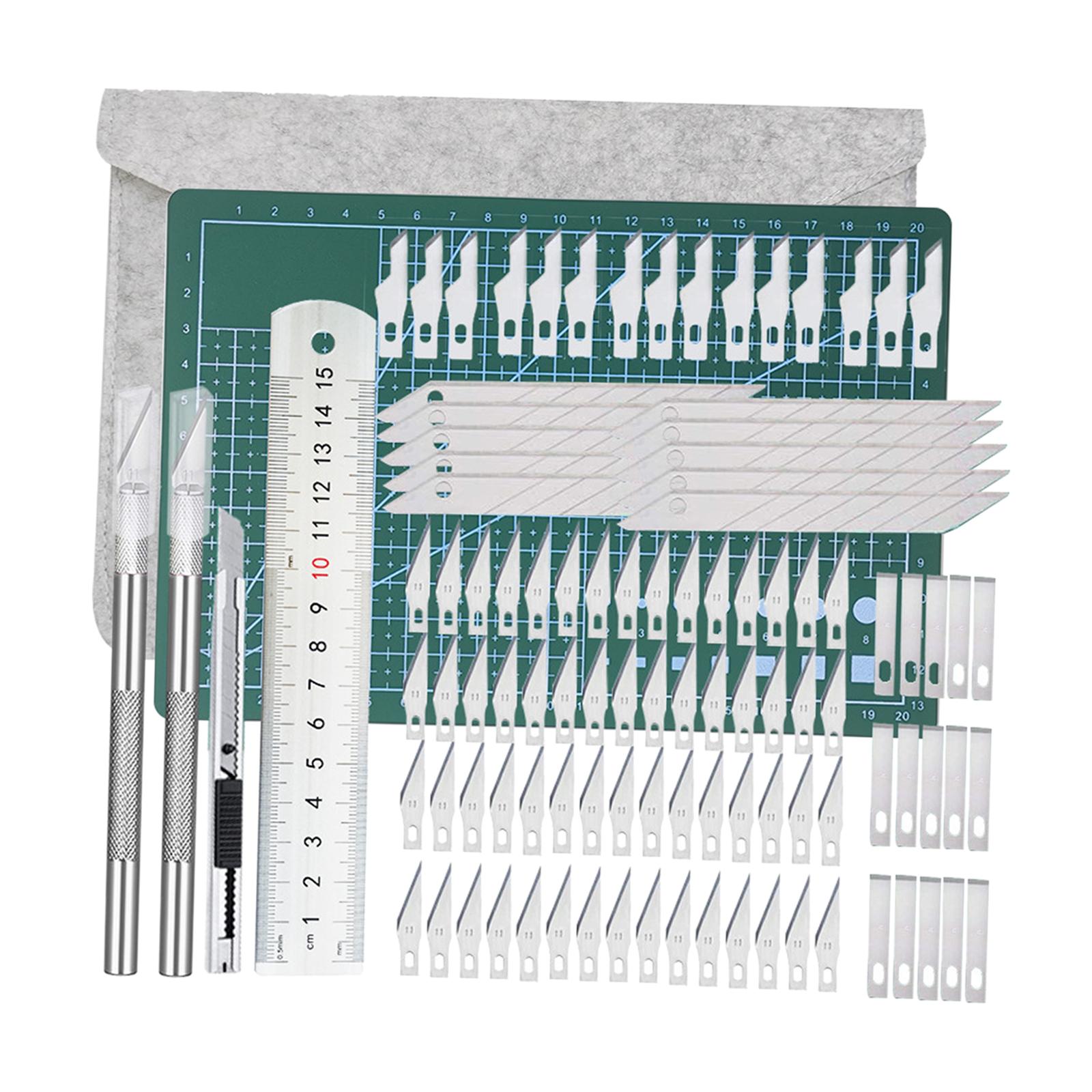 Woodworking Hobby Kits - 110-delige precisie-snijset voor hobby's, inclusief mat