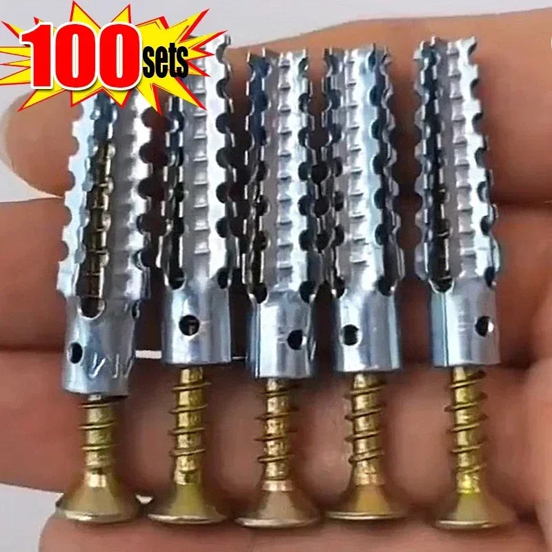 Woodworking Youtube Free - 100 sets M6 Metalen Gekartelde Expansiebuis