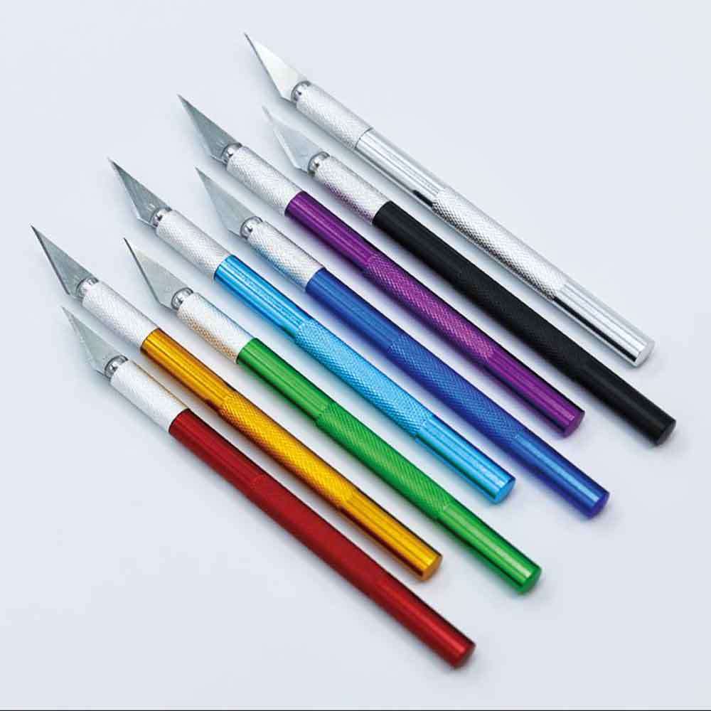 Woodworking Hobby Kits - 10 STKS Sharp Exacto-messenset Exacto-mes Kleurrijk