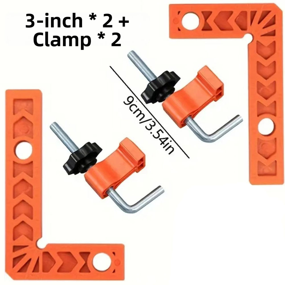 Woodworking Right Angle Clamp - 90 graden haakse positioneringsliniaal, hoekklemset voor