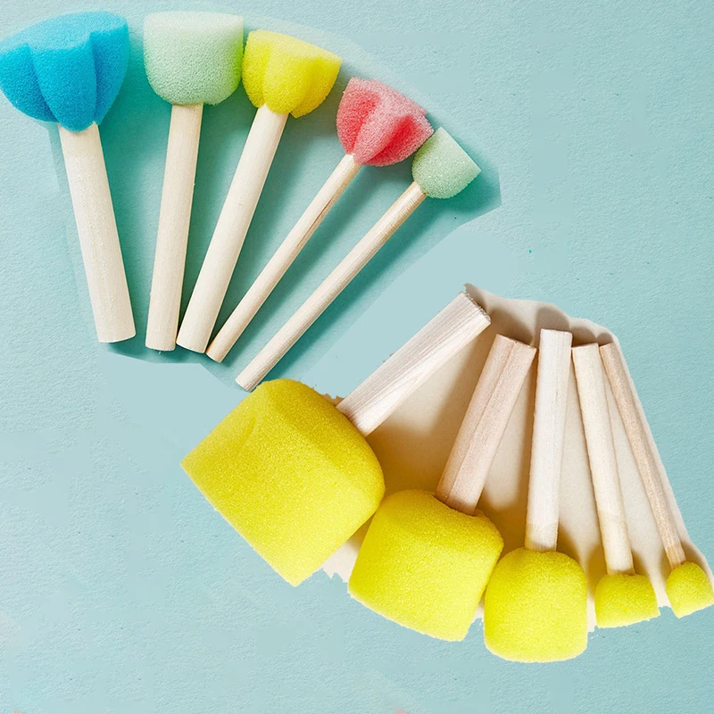 Woodworking For Kids - 10-delige set Paddestoelkop met houten handvat