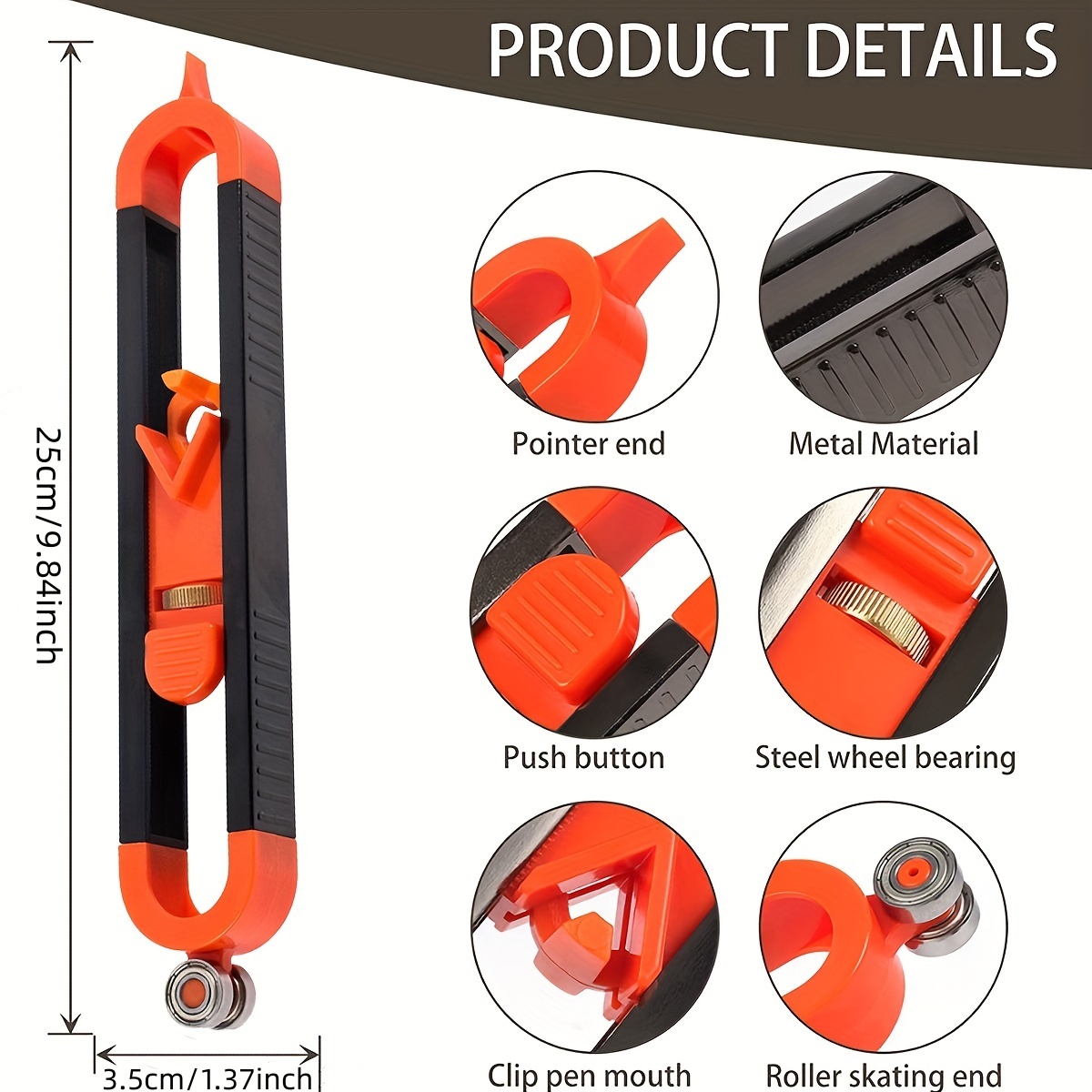 Contourmeter-aftekeninstrument - Woodworking Gauge recensie en prijs