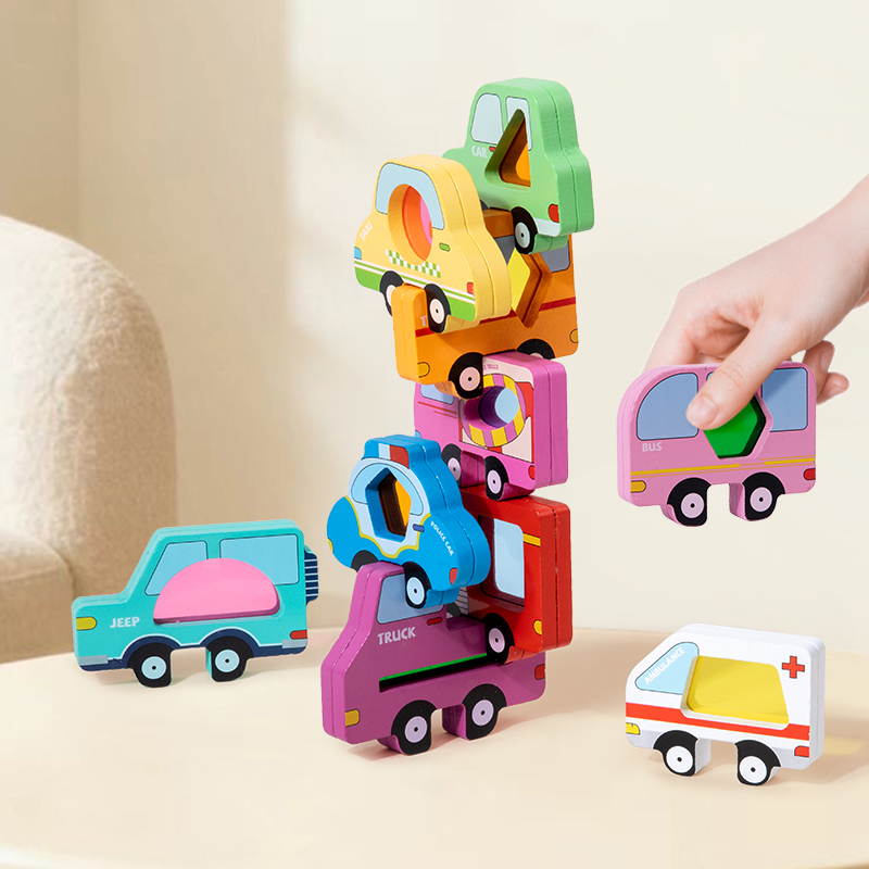 Houten dieren acryl stapelblok - Woodworking For Kids recensie en prijs