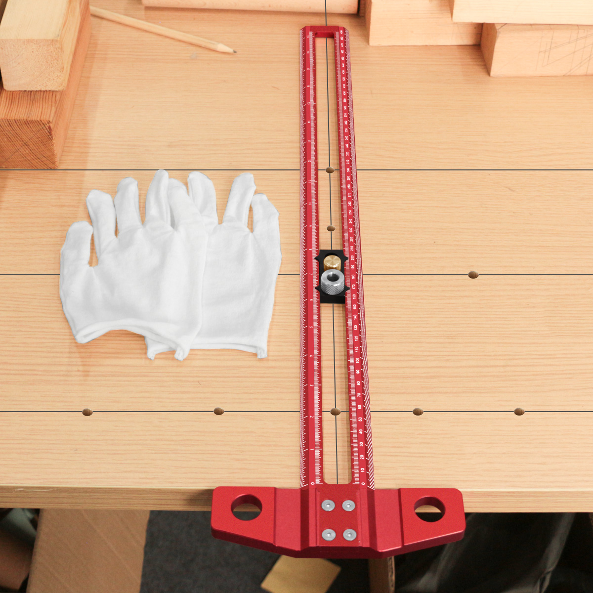 500 mm aluminium T-vierkante l - Woodworking Gloves recensie en prijs