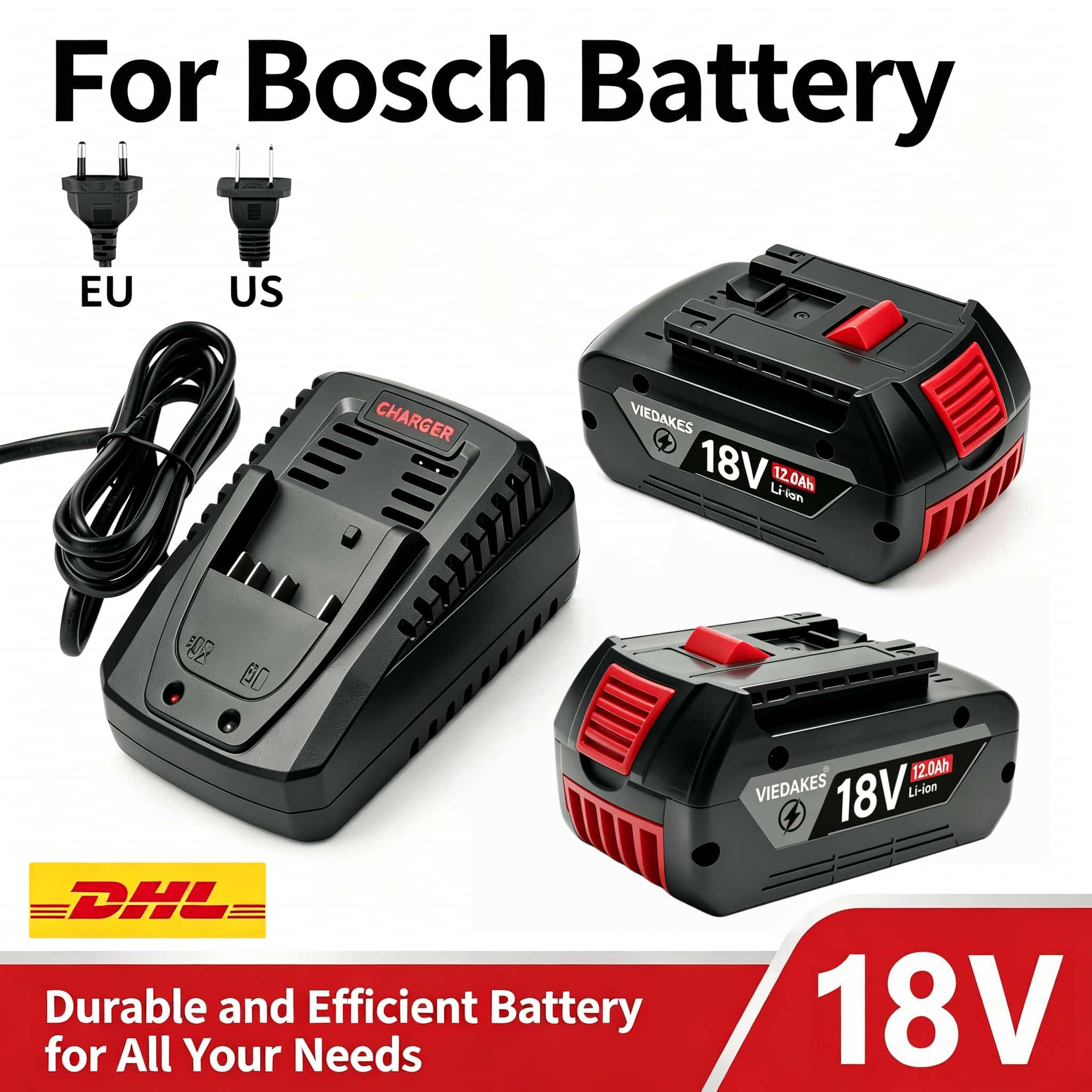 18V 10.0Ah voor Bosch BAT618 B - Bosch Drill Gsb 18V recensie en prijs