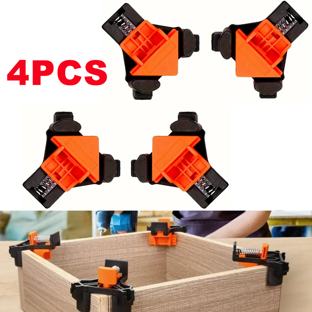4 STUKS Rechte hoekbevestiging - Woodworking Right Angle Clamp recensie en prijs