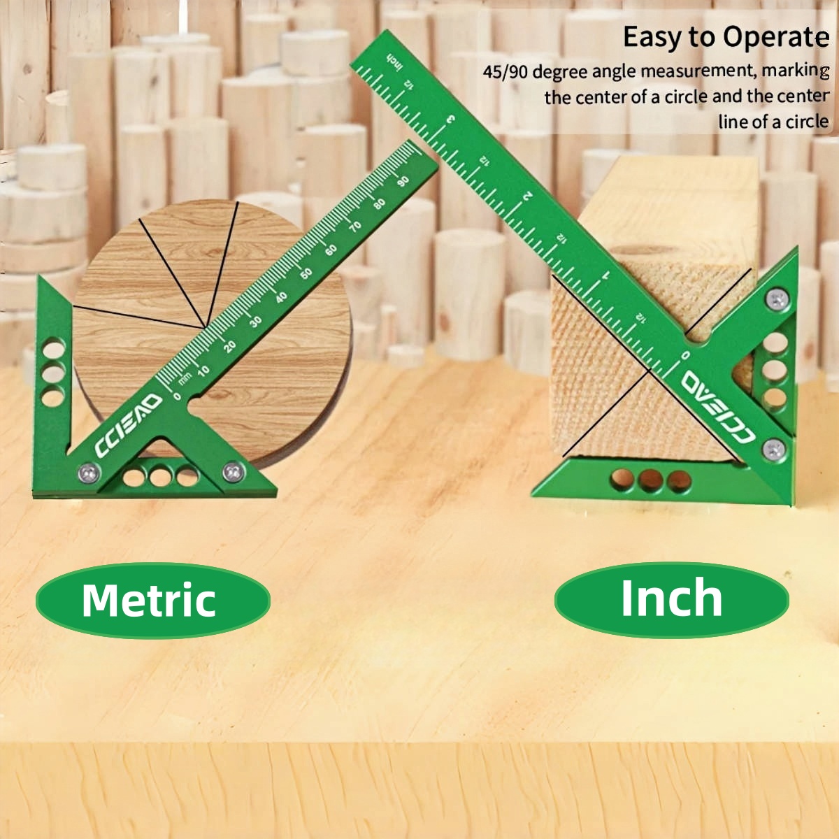 Aluminium Center Finder Lijnme - Woodworking Gauge recensie en prijs