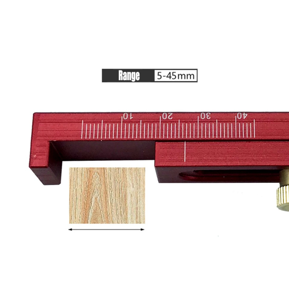 Zaagkraammeter van aluminiumle - Woodworking Kerf recensie en prijs