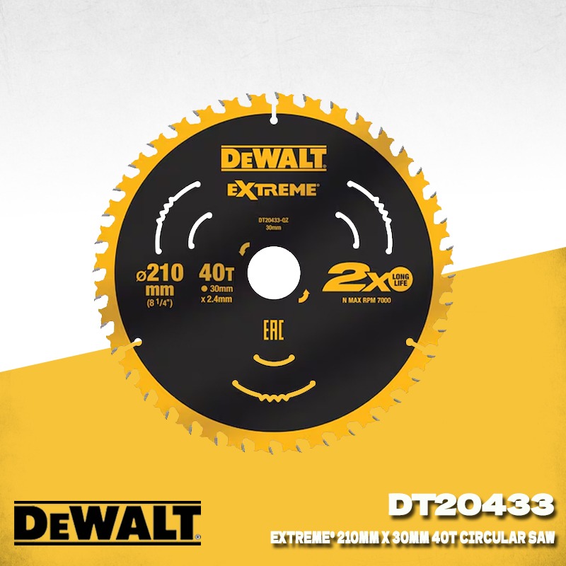 DEWALT DT20433 Extreme 210mm 4 - Woodworking Kerf recensie en prijs