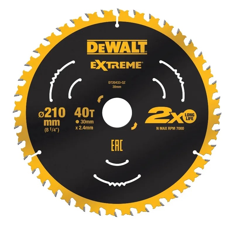 DEWALT DT20433 Extreme 210mm 4 - Woodworking Kerf recensie en prijs