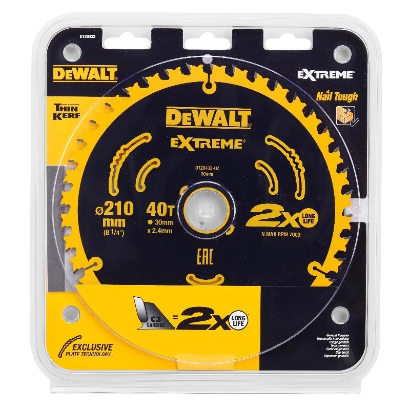 DEWALT DT20433 Extreme 210mm 4 - Woodworking Kerf recensie en prijs