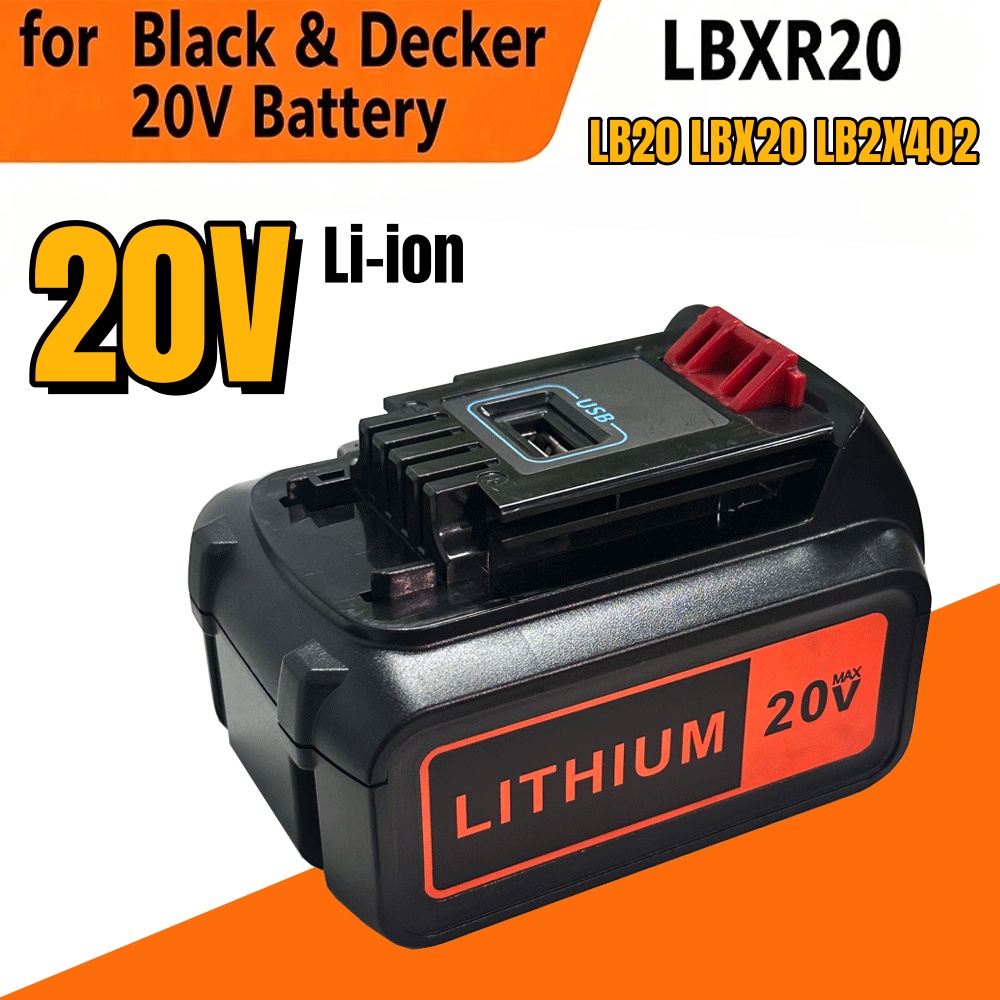6Ah Hoge Capaciteit LBX20 Verv - Black+Decker Tool 20V Max recensie en prijs