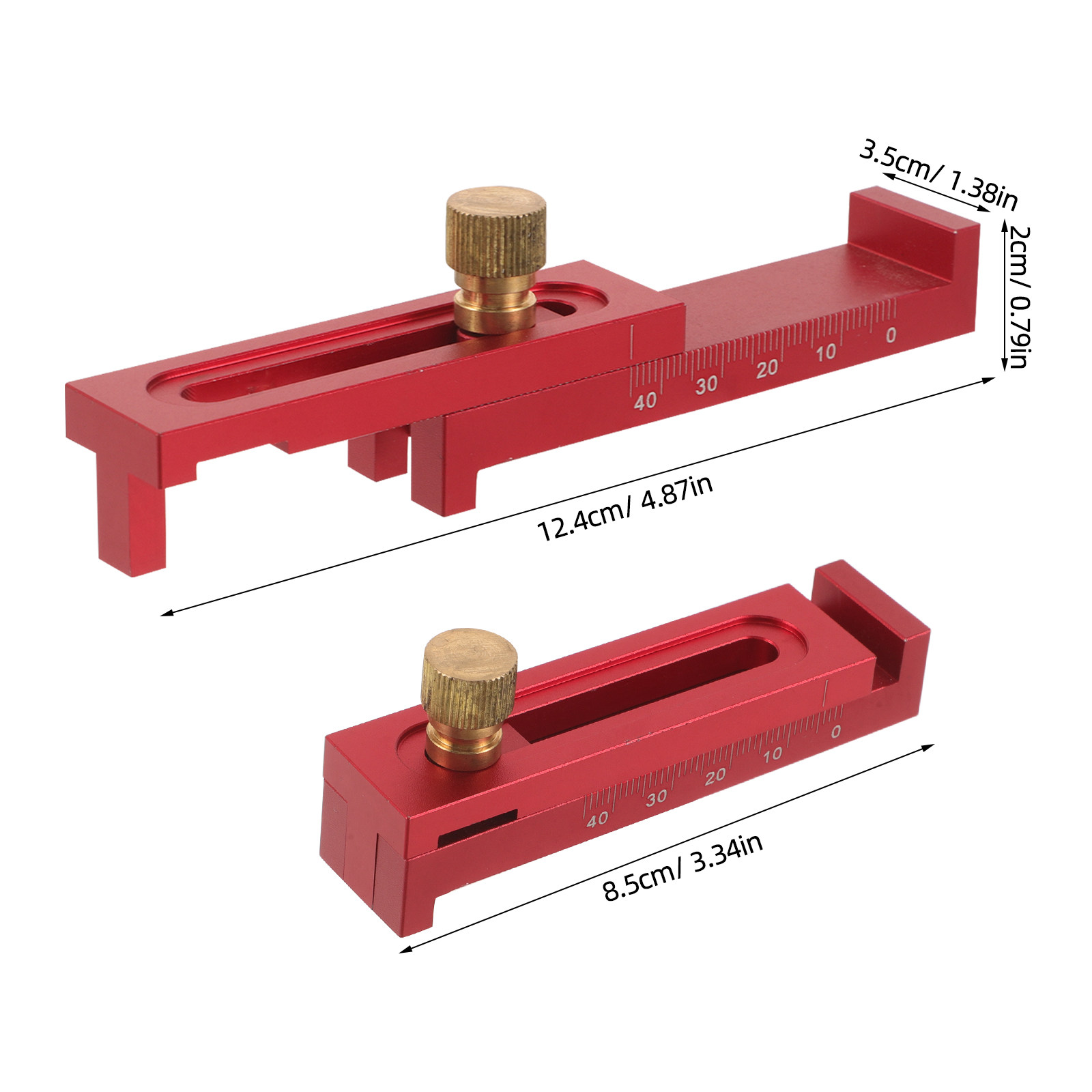 Houtbewerkingsmeetlat van alum - Woodworking Gauge recensie en prijs