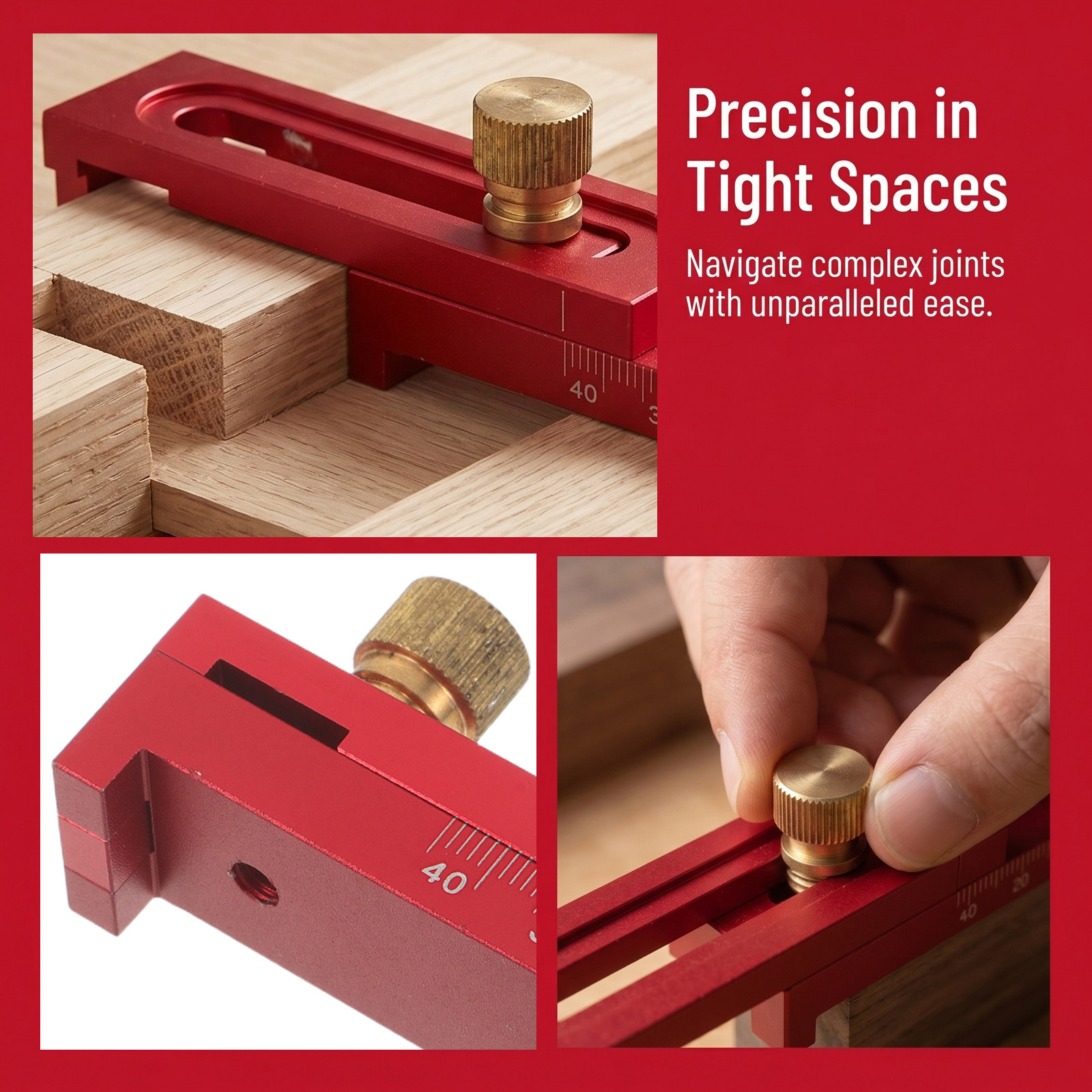 Houtbewerkingsmeetlat van alum - Woodworking Gauge recensie en prijs