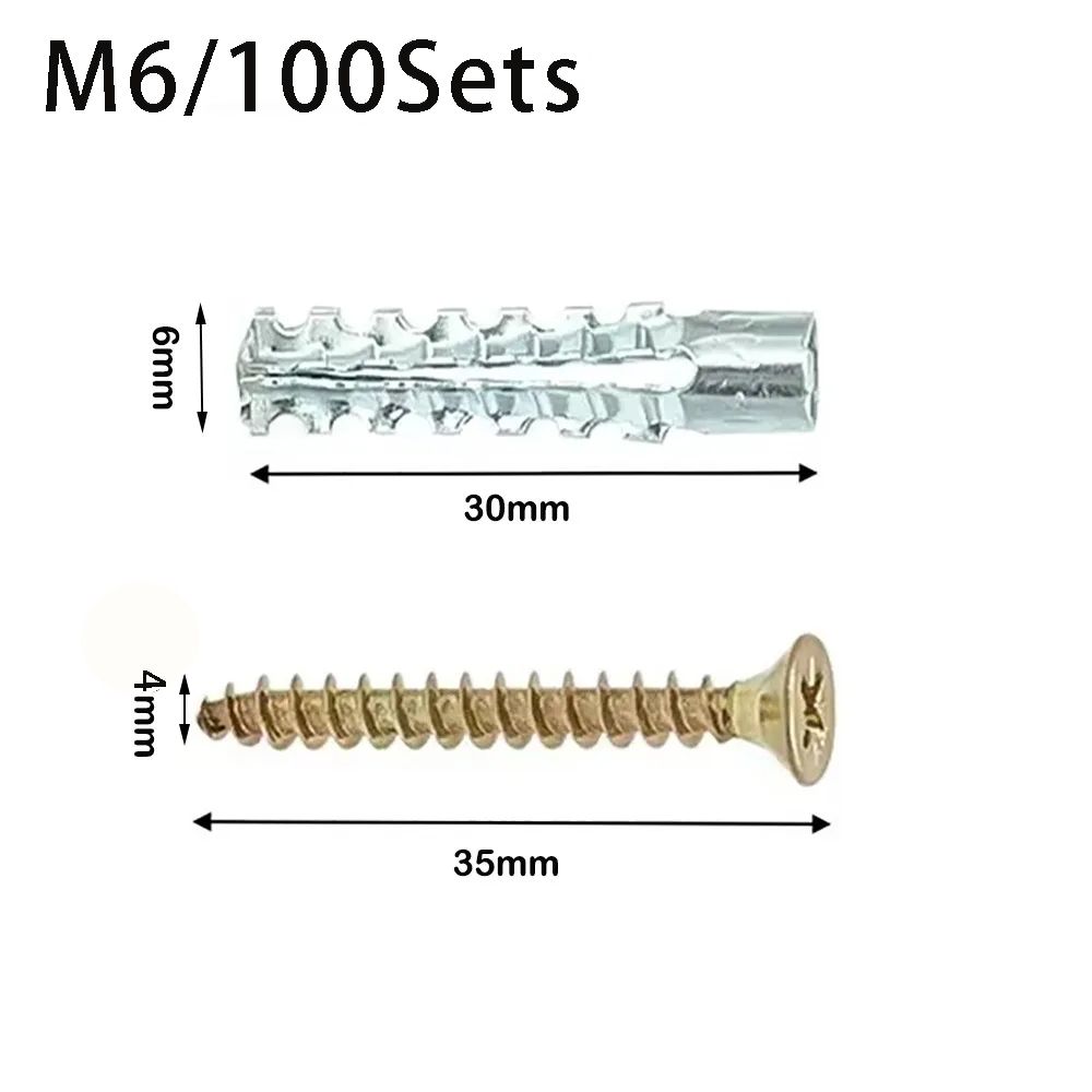 100 sets M6 Metalen Gekartelde - Woodworking Youtube Free recensie en prijs