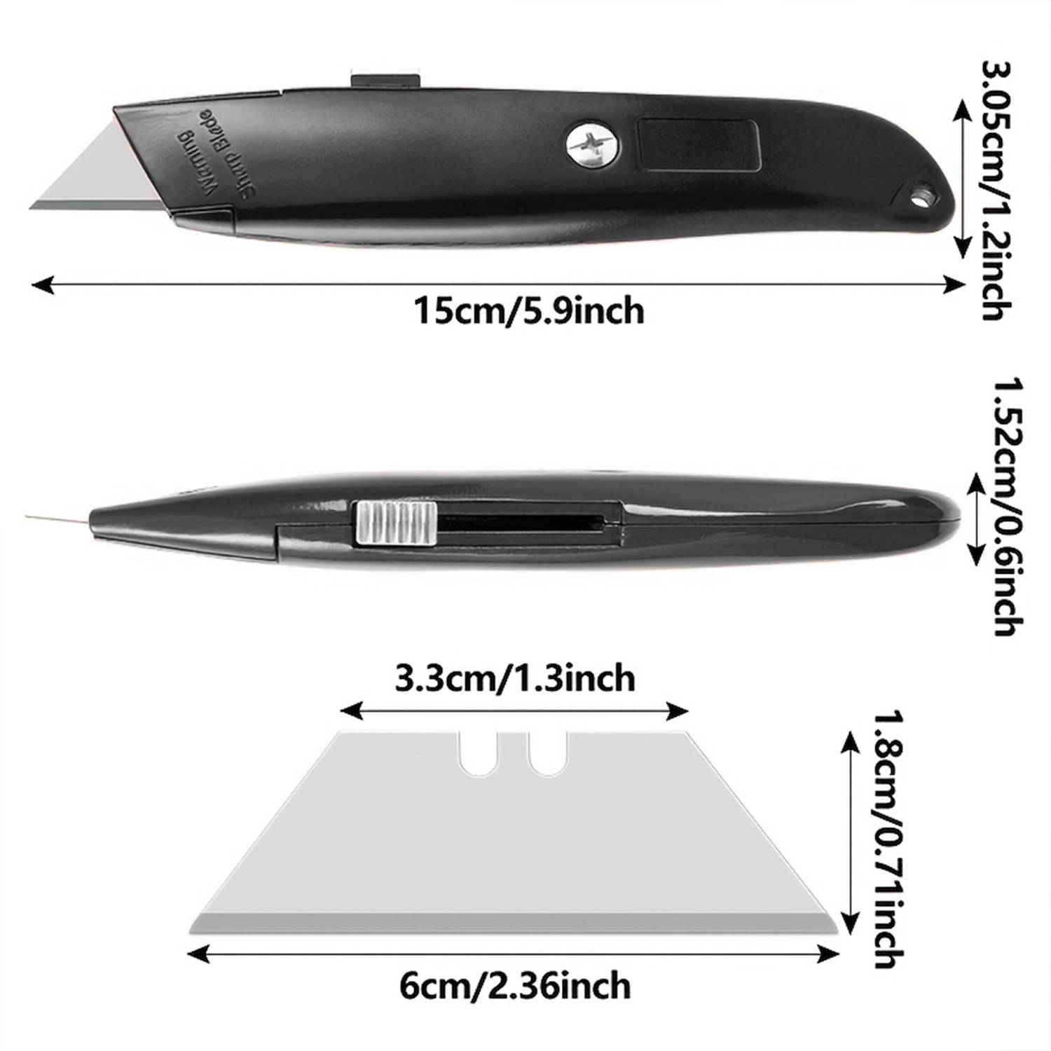 1/2PCS Utility Knife Intrekbaa - Woodworking Warehouse recensie en prijs