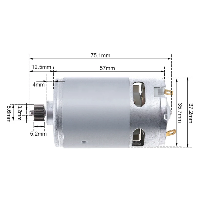 RS550 DC Motor 12 13 Tanden 9. - Bosch Drill Gsb 18V recensie en prijs