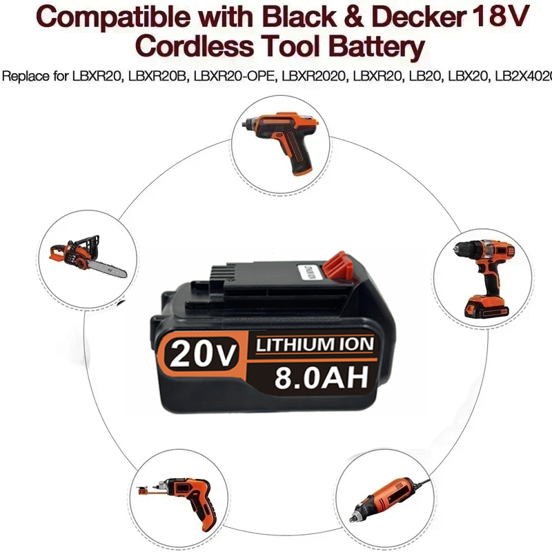 3.0Ah-8.0Ah voor Black & Decke - Black+Decker Tool 20V Max recensie en prijs