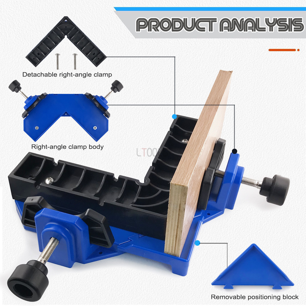 90 graden haakse klemset voor  - Woodworking Right Angle Clamp recensie en prijs