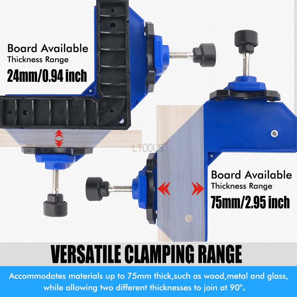 90 graden haakse klemset voor  - Woodworking Right Angle Clamp recensie en prijs