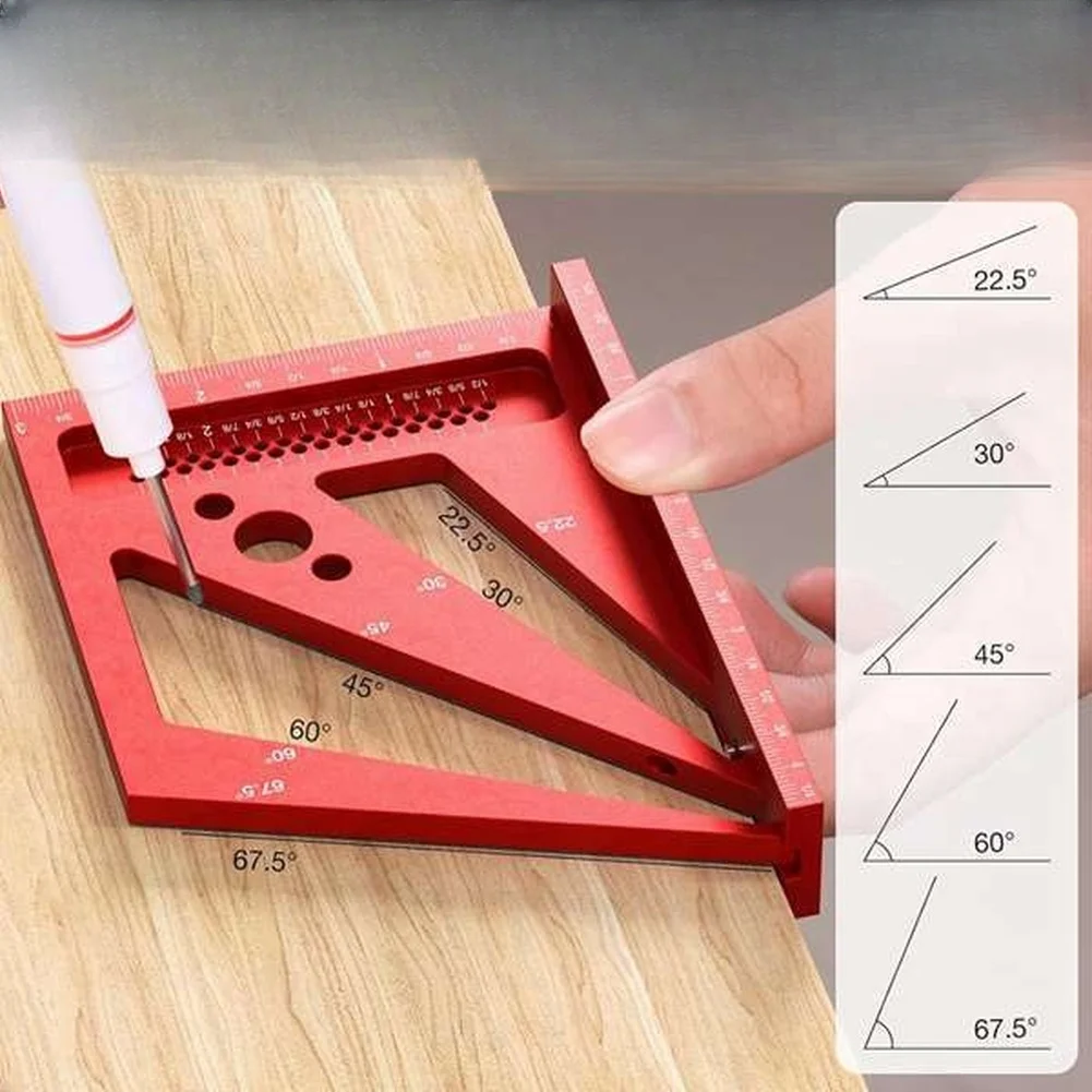 Rode 3D Multi-hoek Meetliniaal - Woodworking Workshop Layout recensie en prijs